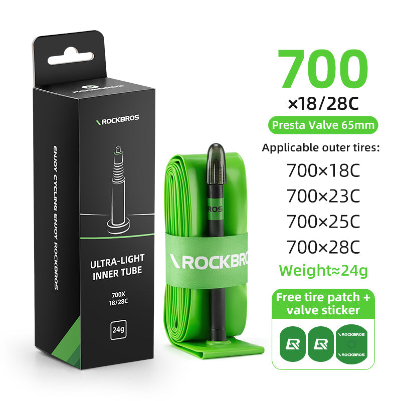 Load image into Gallery viewer, ROCKBROS  Ultra-Light TPU Puncture-Resistant Inner Tube 24g 700x18/28C
