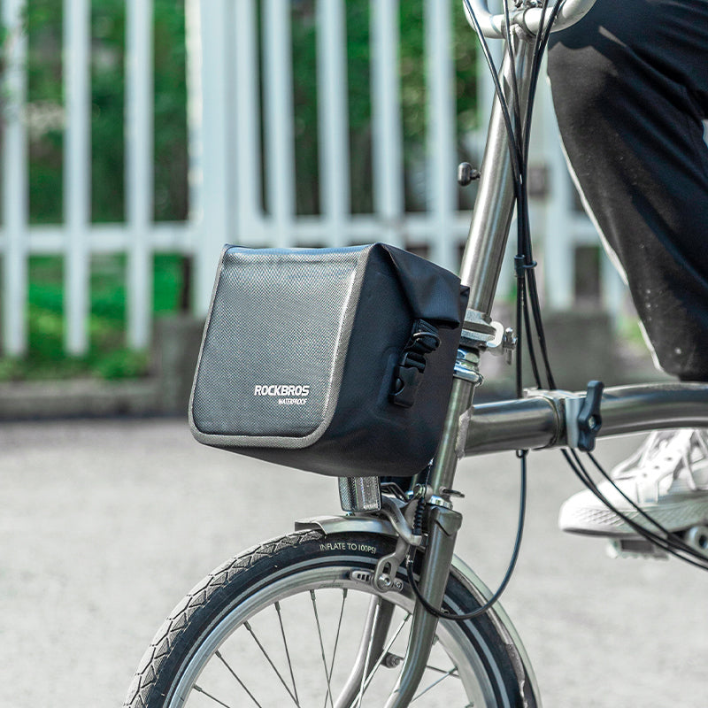 Load image into Gallery viewer, ROCKBROS Waterproof Bicycle Bag Folding Bike Front Basket Shoulder Pack Handlebar Bag
