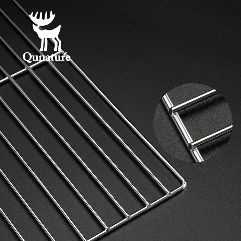 Load image into Gallery viewer, Qunature Durable Iron Chrome BBQ Grill Net with Rounded Corners for Easy Use
