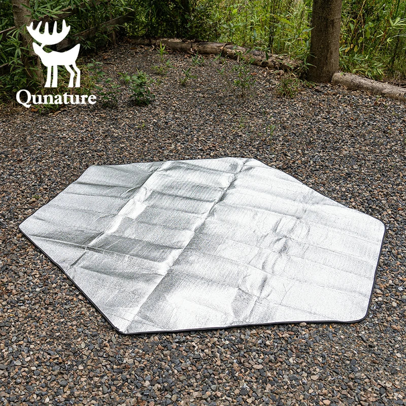 Load image into Gallery viewer, Qunature Double-Sided Aluminum Picnic Tent Mat Waterproof Camping Pad
