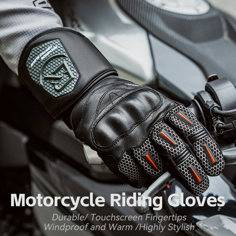 Load image into Gallery viewer, ROCKBROS Cold Weather Warm Motorcycle Winter Gloves for Men with Touchscreen
