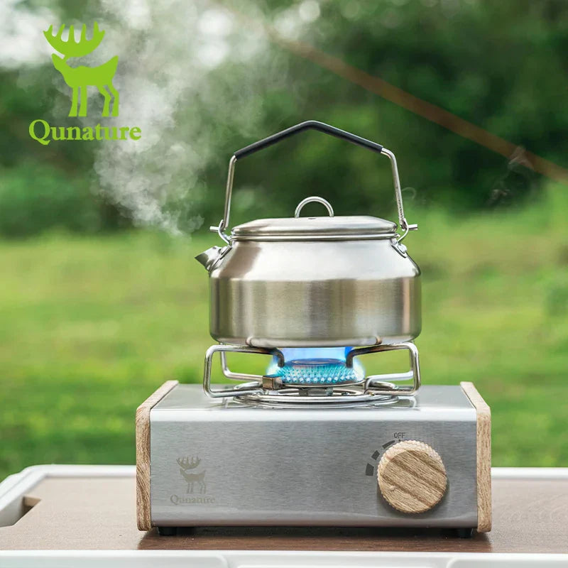 Load image into Gallery viewer, Qunature Mini Cassette Stove with 2.8KW Flame Magnetic Gas Tank Portable Design
