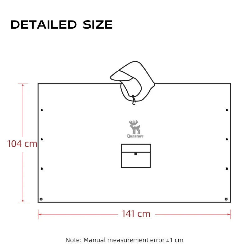 Load image into Gallery viewer, Qunature 3-in-1 Waterproof Raincoat Canopy Floor Mat Lightweight Portable
