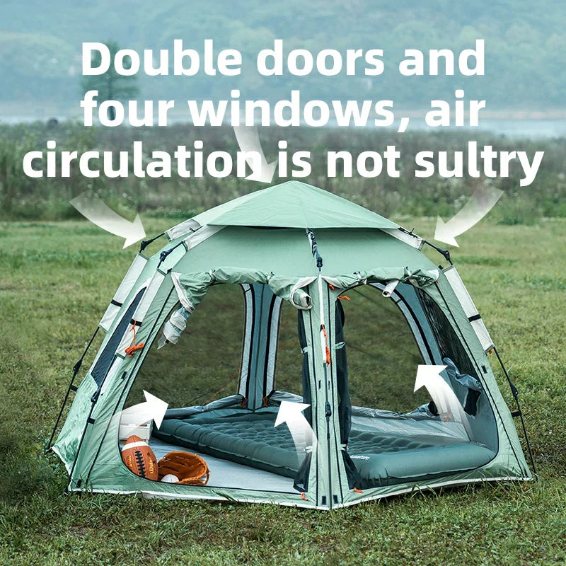Load image into Gallery viewer, Qunature Quick Setup Hexagonal Tent UPF50+ Waterproof Lightweight
