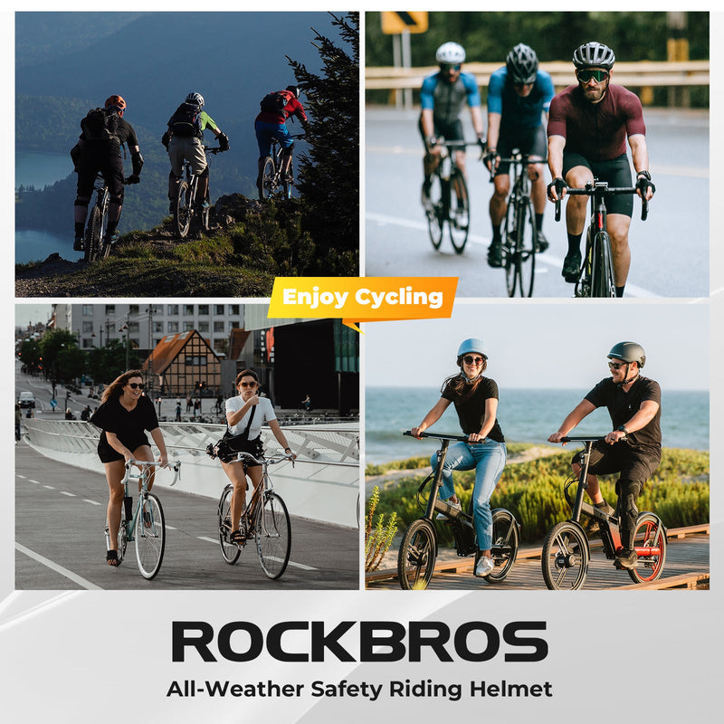 Load image into Gallery viewer, ROCKBROS Bicycle Helmet MTB Road Cycling Rear Light s Integrally-molded EPS+PC Ultralight
