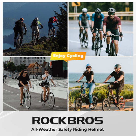 ROCKBROS Bicycle Helmet MTB Road Cycling Rear Light s Integrally-molded EPS+PC Ultralight