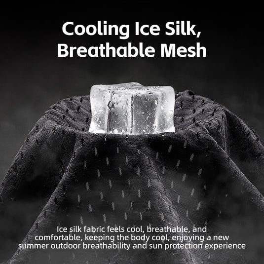 ROCKBROS Summer Sun Protection Cap with Cooling Ice Silk and Adjustable Design