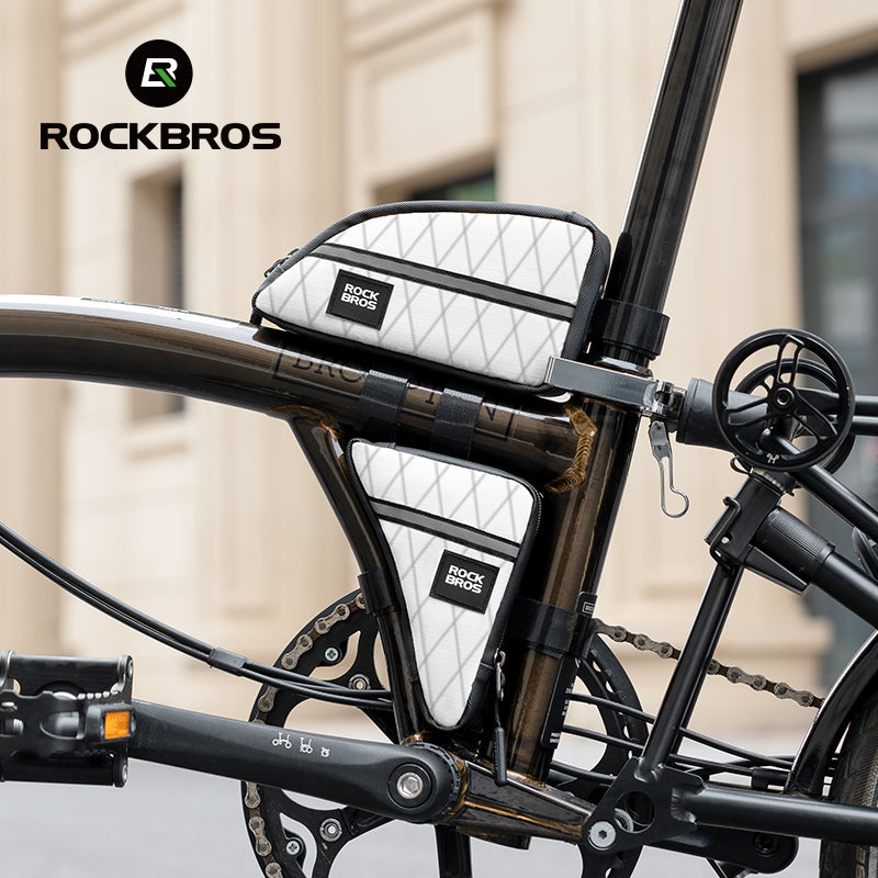 Load image into Gallery viewer, ROCKBROS Bicycle Top Tube Bag Bike Front Frame Bag Waterproof Nylon Pouch Pack 0.9L
