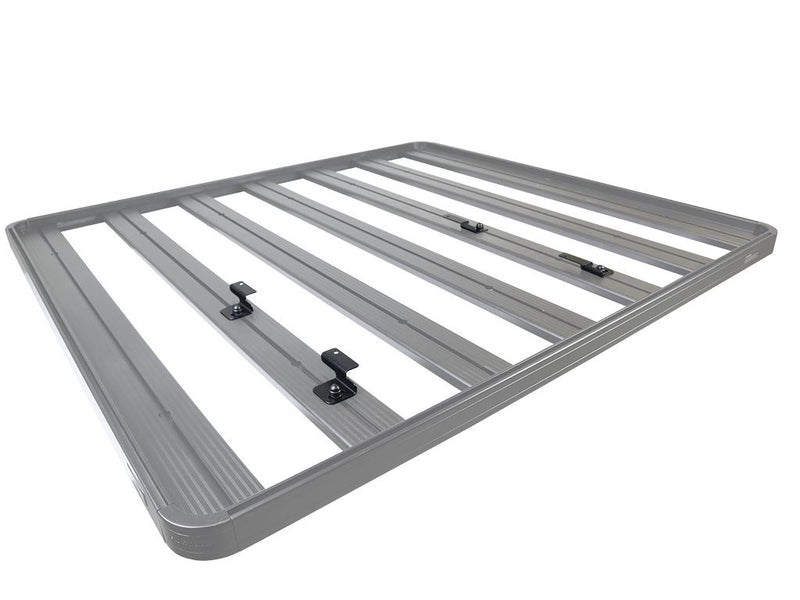 Load image into Gallery viewer, Alt text: &quot;Front Runner Zamp Solar Panel Kit mounting bracket made of aluminum with adjustable angle settings and secure fastening points.&quot;
