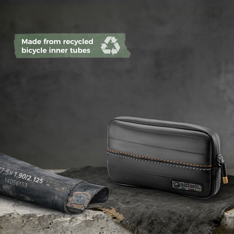 Load image into Gallery viewer, Sustainable Eco-Friendly Recycled Tire Bike Wallet 0.4L ROAD TO SKY
