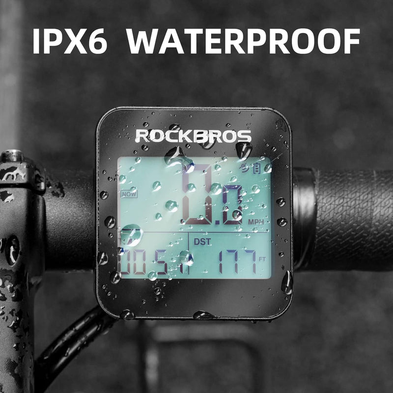 Load image into Gallery viewer, ROCKBROS GPS Bike Computer Accurate Wireless Speedometer with Backlight
