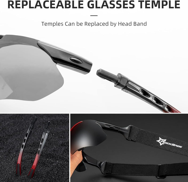 Load image into Gallery viewer, Slim Polarized Sports Sunglasses with 4 Lenses

