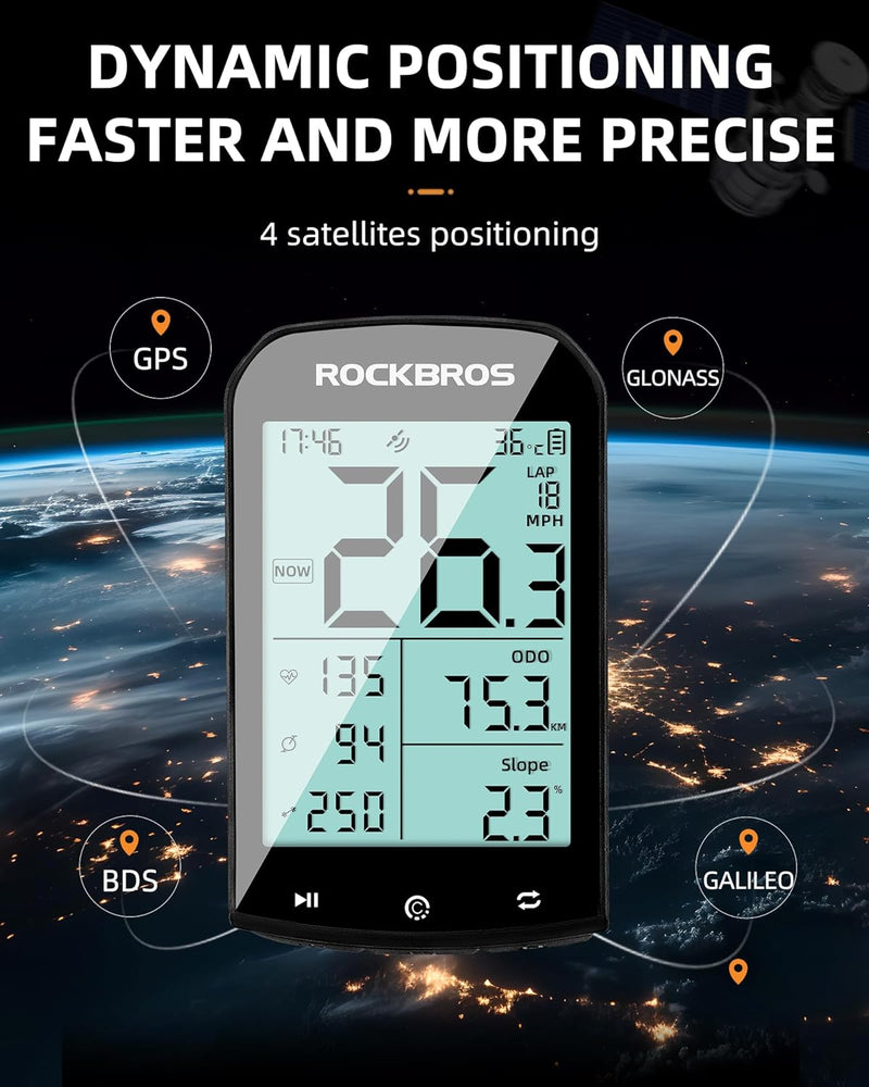Load image into Gallery viewer, ROCKBROS M1 Wireless Bike Computer GPS 2.9-inch LCD Waterproof Fast Charging
