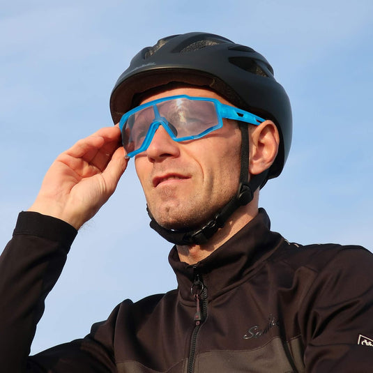 Aerodynamic Windproof Photochromic Cycling Sunglasses