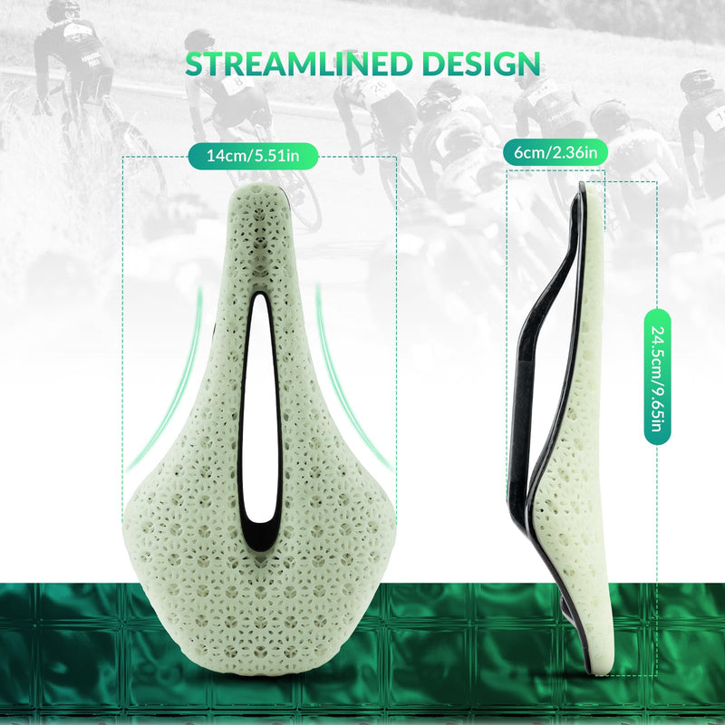 Load image into Gallery viewer, ROCKBROS 3D Printed Carbon Bike Saddle Ergonomic Ultralight Seat
