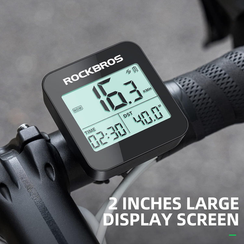 Load image into Gallery viewer, ROCKBROS GPS Bike Computer Accurate Wireless Speedometer with Backlight
