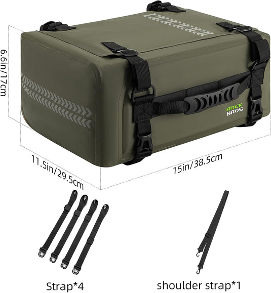 ROCKBROS 30L Waterproof Motorcycle Tail Bag Universal Fit Durable