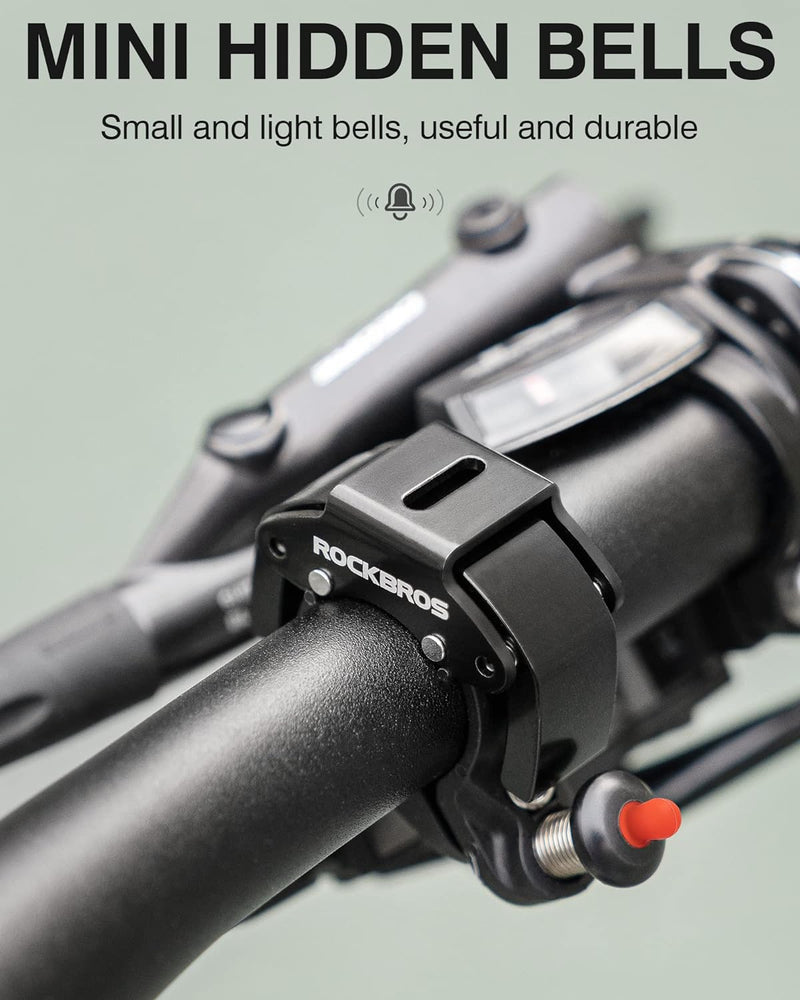 Load image into Gallery viewer, ROCKBROS Bike Bells Hidden for 22.2mm Handlebars More Than 100dB
