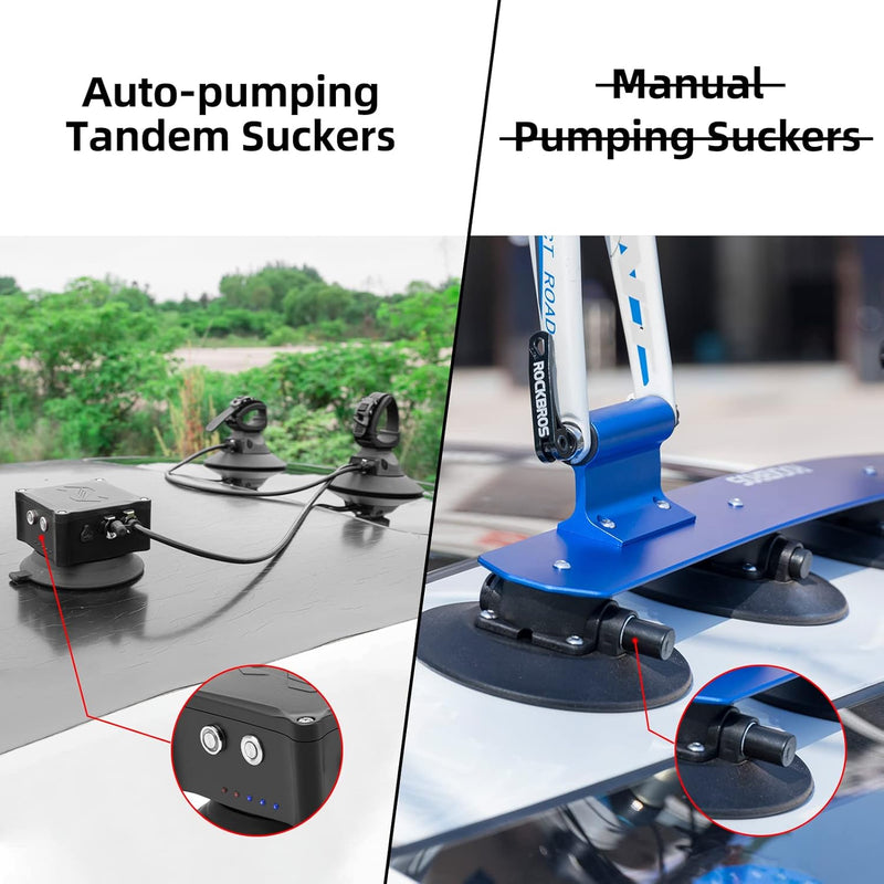 Load image into Gallery viewer, ROCKBROS Electric Suction Cup Bike Rack for Car Roof No Hitch No Paint Damage
