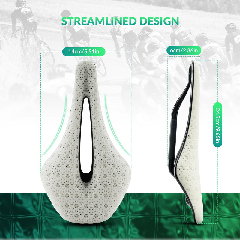 Load image into Gallery viewer, ROCKBROS 3D Printed Carbon Bike Saddle Ergonomic Ultralight Seat
