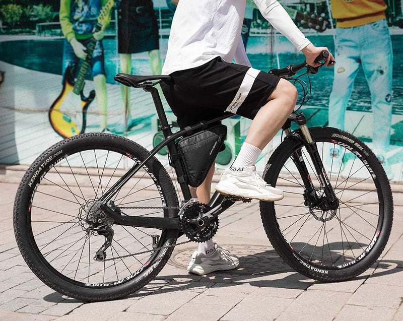 Load image into Gallery viewer, ROCKBROS Bike Triangle Frame Bag, with Two Side Pockets, 1.5L
