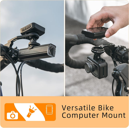 ROCKBROS Out Front Bike Mount Cycling Computer Mount Bike Handlebar 1.25''/ 31.8mm