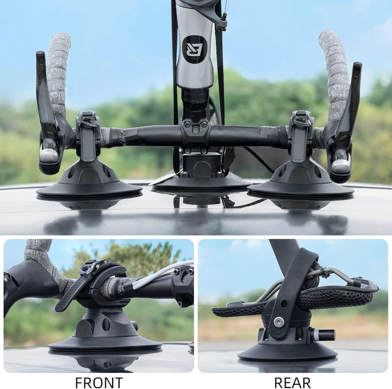 Load image into Gallery viewer, ROCKBROS Inverted Suction Cup Bike Rack Secure Mount for 1 Bike No Removal Needed
