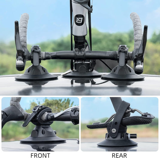 ROCKBROS Inverted Suction Cup Bike Rack Secure Mount for 1 Bike No Removal Needed