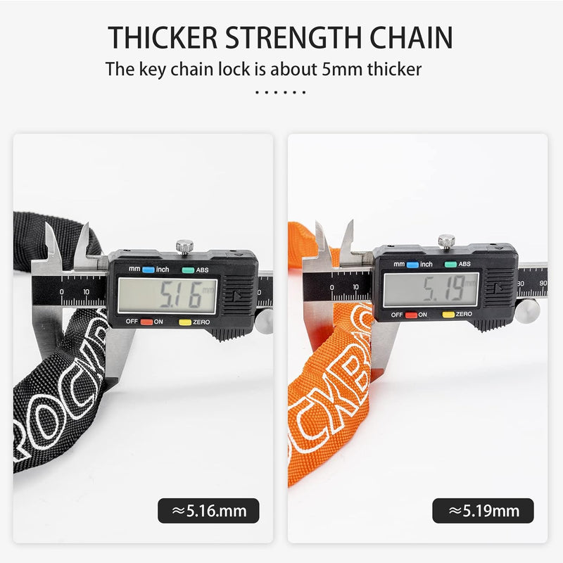 Load image into Gallery viewer, ROCKBROS Bike Lock Chain Bicycle Lock, Heavy Duty Anti Theft
