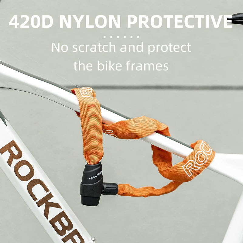Load image into Gallery viewer, ROCKBROS Bike Lock Chain Bicycle Lock, Heavy Duty Anti Theft
