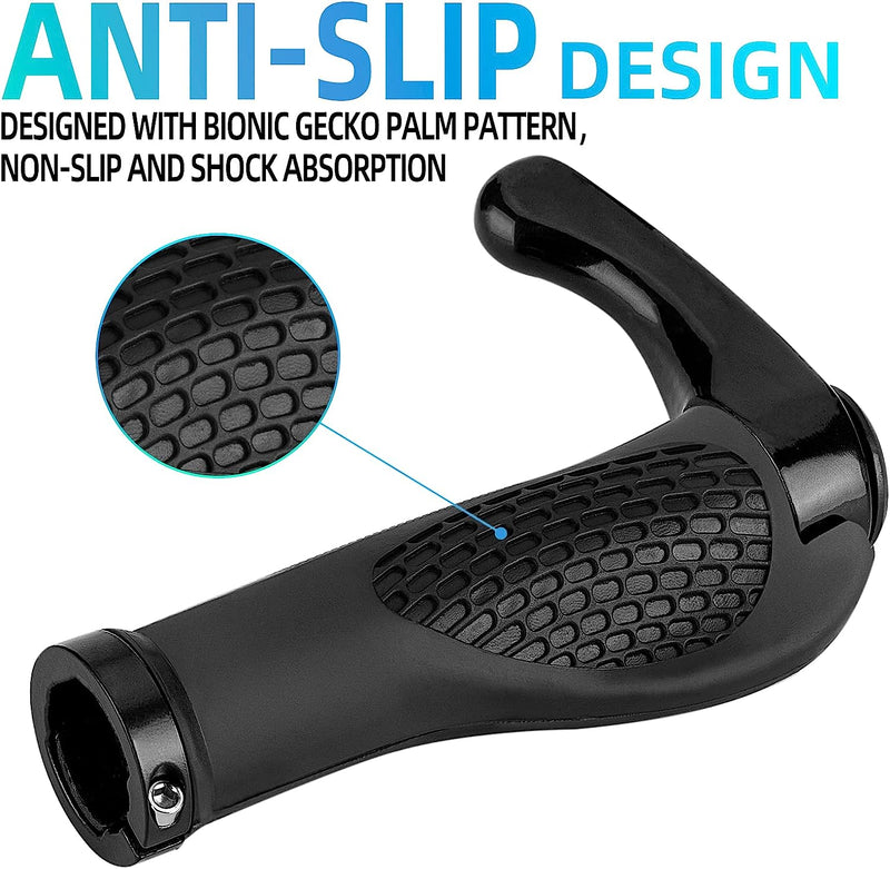 Load image into Gallery viewer, Single Lock-on Bike Grips Ergonomic Non-Slip Rubber
