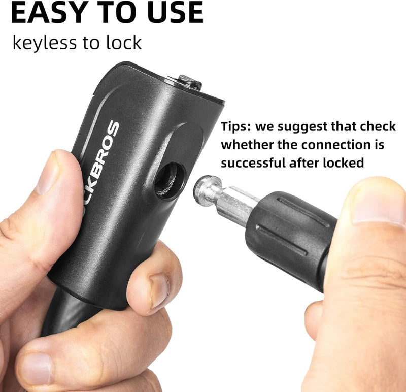 Load image into Gallery viewer, ROCKBROS 3ft Bike Cable Lock - Secure, Lightweight with Mounting Bracket
