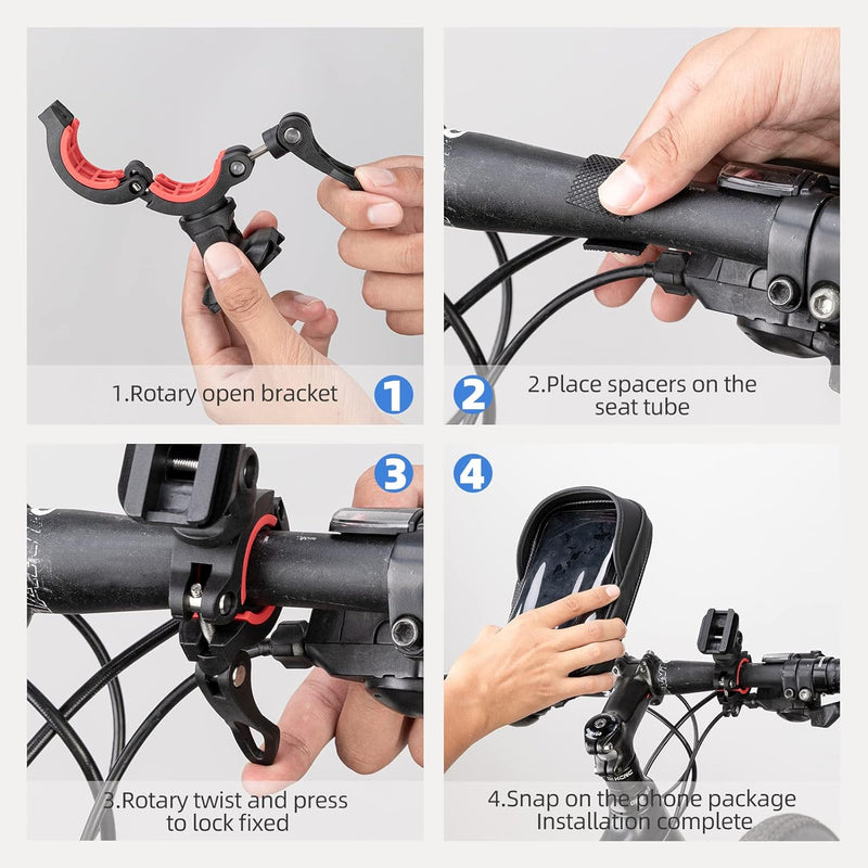 Load image into Gallery viewer, Waterproof Motorcycle Handlebar Phone Bag
