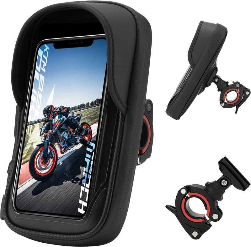 Load image into Gallery viewer, Waterproof Motorcycle Handlebar Phone Bag
