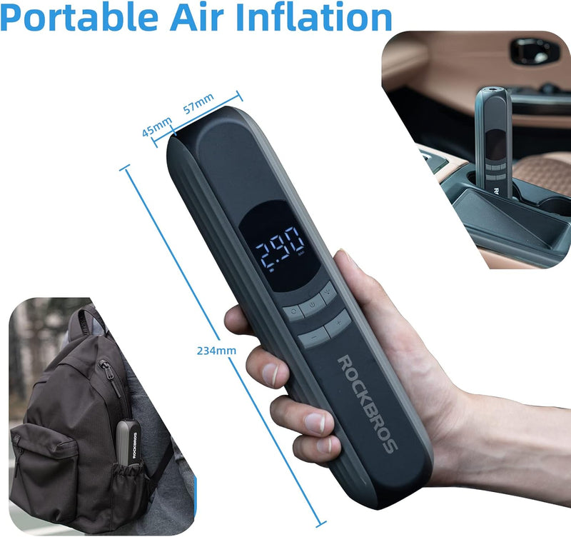 Load image into Gallery viewer, ROCKBROS A10 Electric Bike Tire Pump 150PSI
