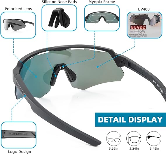 Load image into Gallery viewer, Polarized Cycling Glasses with 4 Interchangeable Lenses
