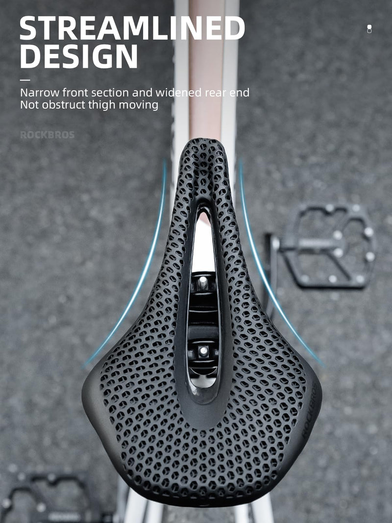 Load image into Gallery viewer, ROCKBROS 3D Printed Carbon Bike Saddle Ergonomic Ultralight Seat

