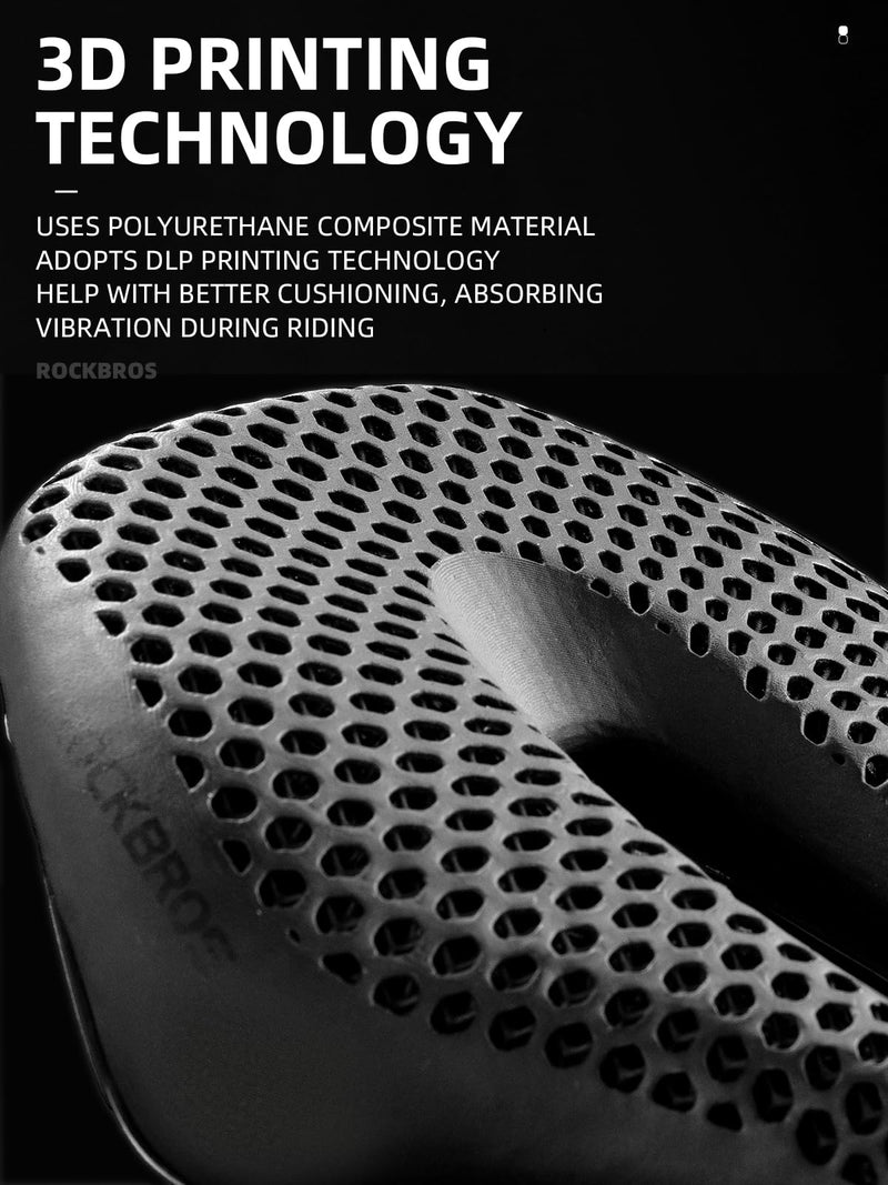 Load image into Gallery viewer, ROCKBROS 3D Printed Carbon Bike Saddle Ergonomic Ultralight Seat
