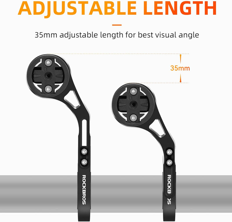 Load image into Gallery viewer, ROCKBROS Out Front Bike Mount Cycling Computer Mount Bike Handlebar 1.25''/ 31.8mm
