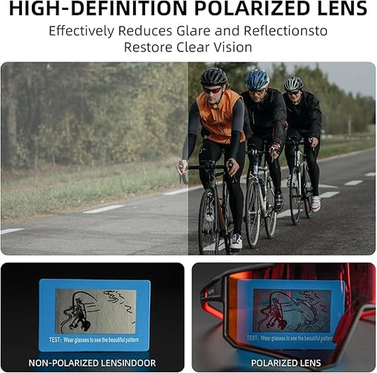 Unisex Polarized Cycling Sunglasses with TR90 Frame
