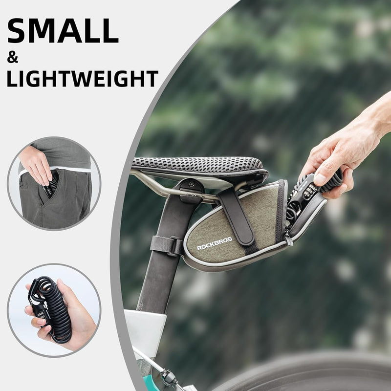 Load image into Gallery viewer, ROCKBROS Bike Lock Cable Combination Bicycle Lock - 6FT Long, Portable, Anti-Theft
