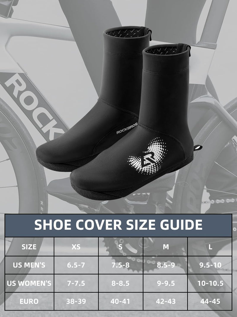 Load image into Gallery viewer, ROCKBROS Winter Cycling Shoe Covers, Thermal Windproof, Water-Resistant Overshoes
