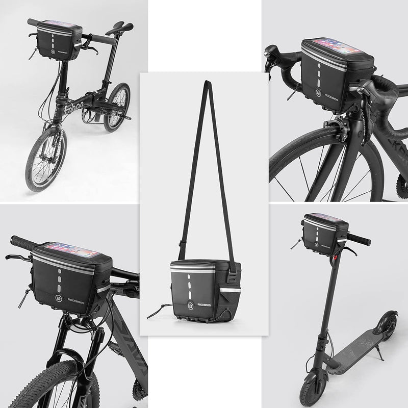 Load image into Gallery viewer, ROCKBROS Bike Handlebar Bag Bicycle Front Storage Bags
