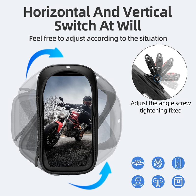 Load image into Gallery viewer, Waterproof Motorcycle Handlebar Phone Bag
