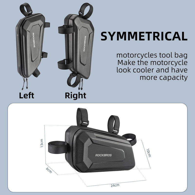 Load image into Gallery viewer, ROCKBROS EVA Hard Shell Motorcycle Tool Bag - Water-Resistant Triangle Side Bag
