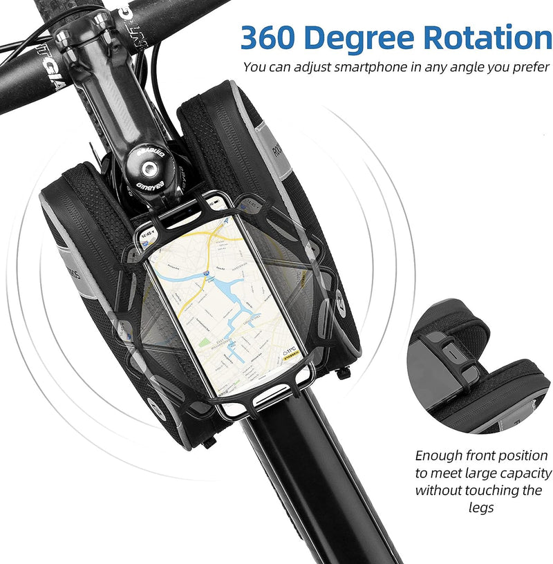 Load image into Gallery viewer, Waterproof Bike Phone Mount Frame Bag
