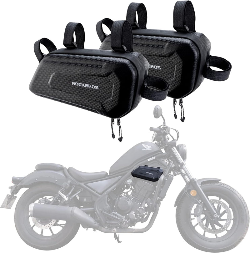 Load image into Gallery viewer, ROCKBROS EVA Hard Shell Motorcycle Tool Bag - Water-Resistant Triangle Side Bag
