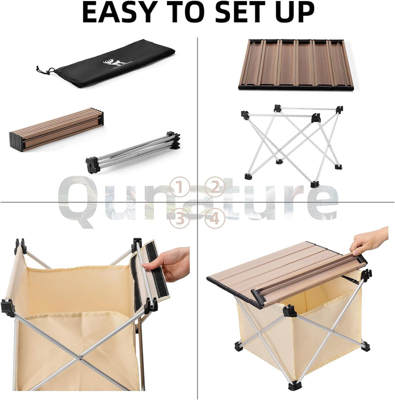 Load image into Gallery viewer, Qunature Ultralight Folding Camping Table with Storage Bag
