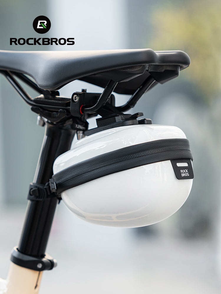 Load image into Gallery viewer, ROCKBROS 0.4L Hard Shell Bicycle Tailbag Lightweight Convenient Portable Saddle Bag
