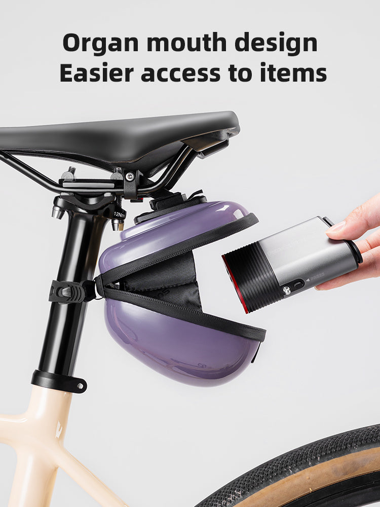 Load image into Gallery viewer, ROCKBROS 0.4L Hard Shell Bicycle Tailbag Lightweight Convenient Portable Saddle Bag
